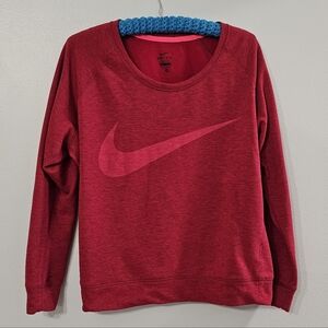Nike DRI-FIT Women's Red Sweater MEDIUM